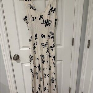 Black and White Floral Dress